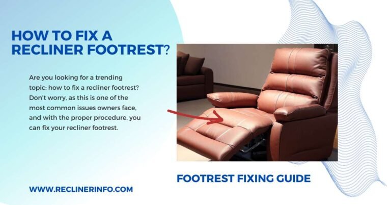 How To Fix A Recliner Footrest Don T Replace Repair