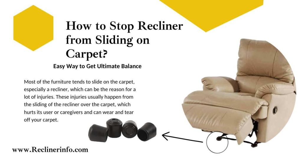 How to Stop Recliner From Sliding on Carpet, caps for recliner legs