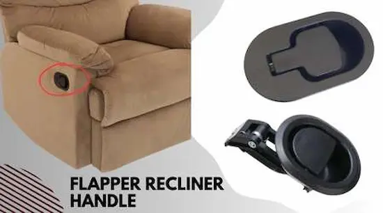Flapper recliner handle