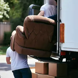 Loading and Unloading process of a recliner chair